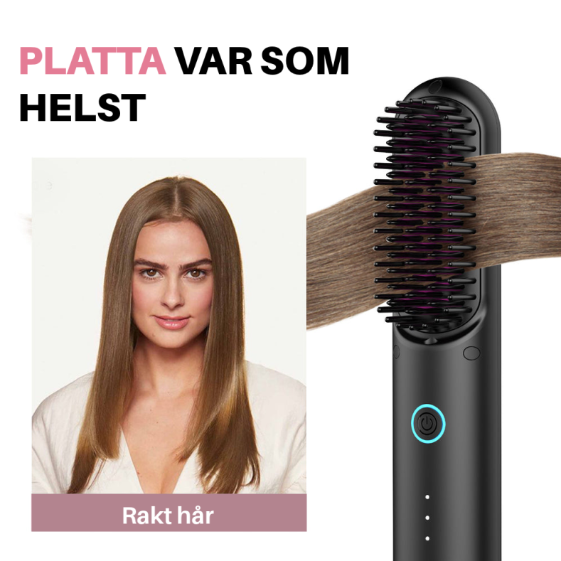 Eloura Bärbar Borste – Platta, Locka, Torka